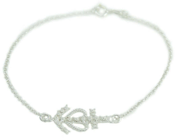Bracciale donna argento Fede Speranza Carità lavorazione filigrana