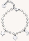 Bracciale Donna Brosway Bah85 Con Ciondoli Cuore Stella Luna