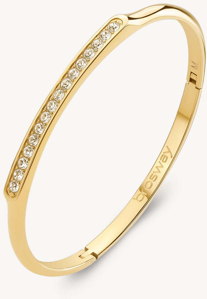 Bracciale BROSWAY Perfect BPC14 In Acciaio 316L Dorato Con Sfere E Perla 8053851603960