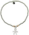 Bracciale Elastico in Argento 925 con Pendente Bimbo e Zirconi - I Giampini