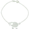 Bracciale in argento con centrale pecorella filigranata