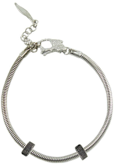 Bracciale donna in argento base per charms Filu & Trama con Sardegna