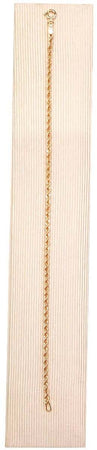 Bracciale donna in Oro giallo 18 Kt braccialetto maglie intrecciate in oro con lavorazione a laser 19cm idea regalo