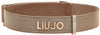 Bracciale donna LIU JO LJ1047 a maglia in Ottone bagnato in Oro roseè con chiusura a calamita e striscia di cubic zirconia