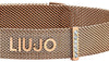 Bracciale donna LIU JO LJ1047 a maglia in Ottone bagnato in Oro roseè con chiusura a calamita e striscia di cubic zirconia