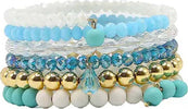 Bracciale Donna Multilifilo Azzurro E Oro Con Perle Mya Accessories Bracciale Fashion Perle in Vetro Moda/Donna/Gioielli/Bracciali You Store - Messina, Commerciovirtuoso.it
