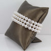 Bracciale perle Akoya 5,5/6 in oro bianco e diamanti Coscia