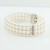 Bracciale Donna Perle Akoya 5,5/6 in Oro Bianco E Diamanti Coscia