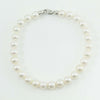 Bracciale donna perle Akoya 6,5/7 chiusura oro bianco con diamante Coscia
