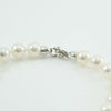 Bracciale donna perle Akoya 6,5/7 chiusura oro bianco con diamante Coscia