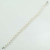 Bracciale donna perle Akoya 6,5/7 chiusura oro bianco con diamante Coscia