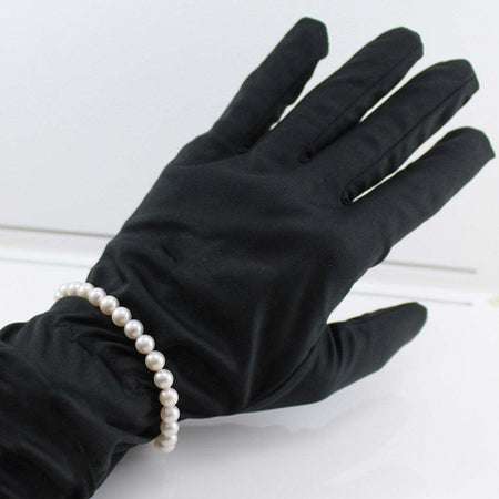 Bracciale donna perle Akoya 6,5/7 chiusura oro bianco con diamante Coscia