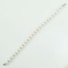 Bracciale donna perle Akoya 7,5/8 chiusura oro bianco con diamante Coscia