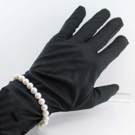 Bracciale donna perle Akoya 7,5/8 chiusura oro bianco con diamante Coscia