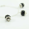 Su Coccu bracciale artigianato sardo 5 sfere onice e argento 925 Gioiello Sardegna