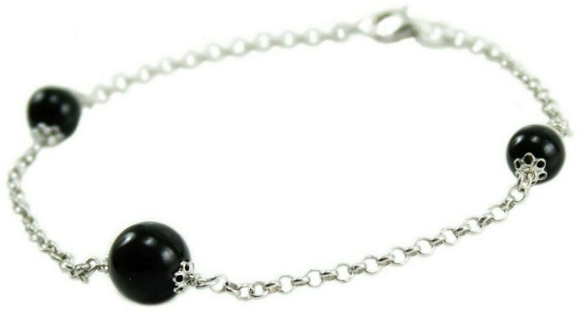 Bracciale Su Coccu onice argento 925 portafortuna Sardegna