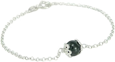 Bracciale Su Coccu onice argento portafortuna Sardegna