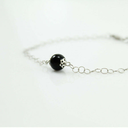 Bracciale Su Coccu onice amuleto argento portafortuna Sardegna