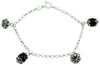 Bracciale Su Coccu onice Bottoni sardi argento portafortuna Sardegna regolabile