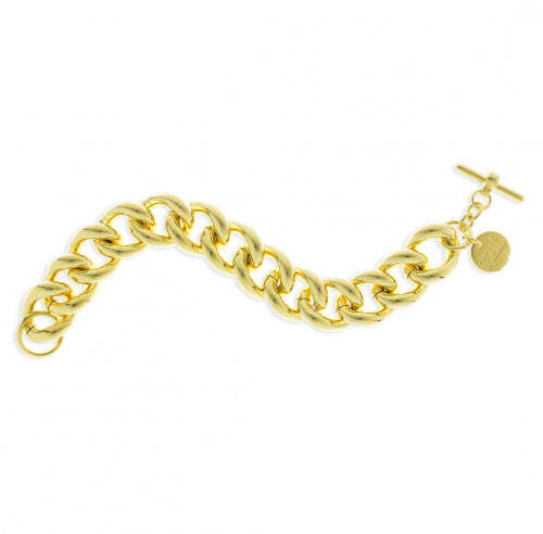 Bracciale Donna Unoaerre 0052 Catena Maglie Ovali Dorate