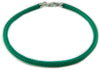 Bracciale Verde Portafortuna in Sagola con Finali Argento 925 – Artigianato della Sardegna
