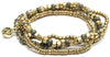 Bracciale elastico con pietre in vetro