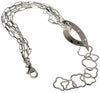 Bracciale fantasia in argento bianco naturale