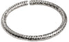 Bracciale flessibile in argento a forma ovale