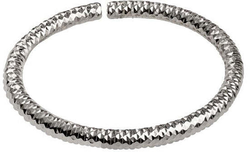 Bracciale flessibile in argento a forma ovale