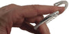 Bracciale flessibile in argento a forma ovale