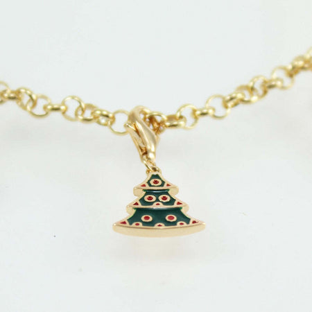 I Giampini bracciale in argento con pendenti babbo Natale albero e Pupazzo di neve