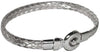 Bracciale in argento intrecciato uomo