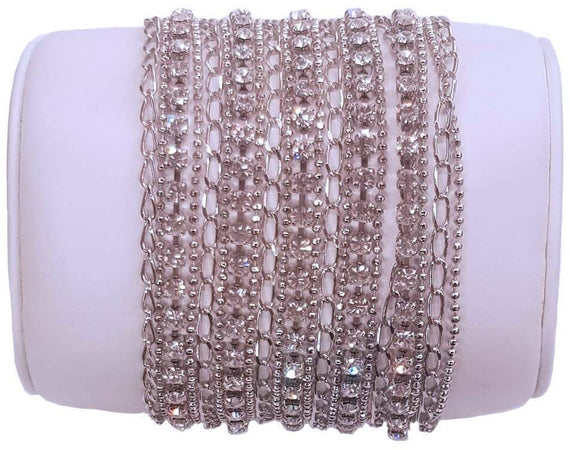 Bracciale Kemira donna Argentato Effetto Maglia Braccialetto di Alta bigiotteria
