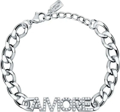Bracciale-LA-PETITE-STORY-donna-acciaio-AMORE