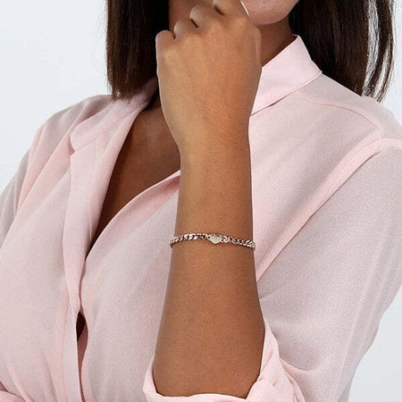 Bracciale-LA-PETITE-STORY-donna-Heart-acciaio-oro-rosa
