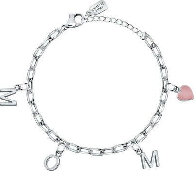 Bracciale-LA-PETITE-STORY-donna-Mom-charm-/-cuore-rosa