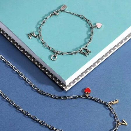 Bracciale-LA-PETITE-STORY-donna-Mom-charm-/-cuore-rosa