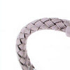 Bracciale manetta in argento intrecciato