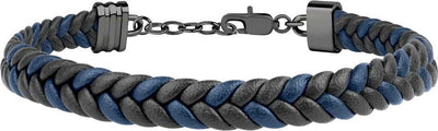 Bracciale-MASERATI-uomo-pelle-nero-/-blu