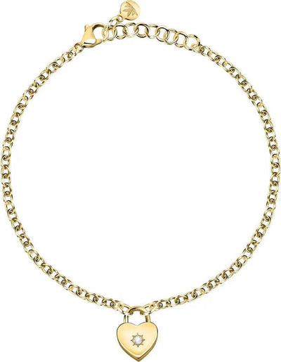 Bracciale-MORELLATO-donna-Abbraccio-acciaio-dorato-/-cuore