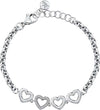 Bracciale-MORELLATO-donna-Bagliori-acciaio-cuori-/-strass