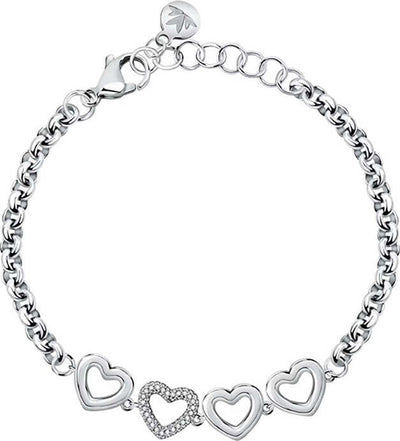 Bracciale-MORELLATO-donna-Bagliori-acciaio-cuori-/-strass