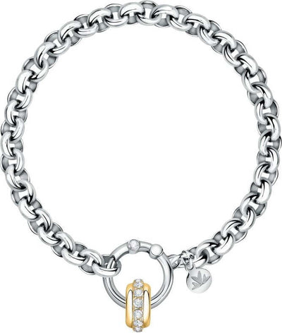 Bracciale-MORELLATO-donna-Drops-acciaio-/-anello-dorato