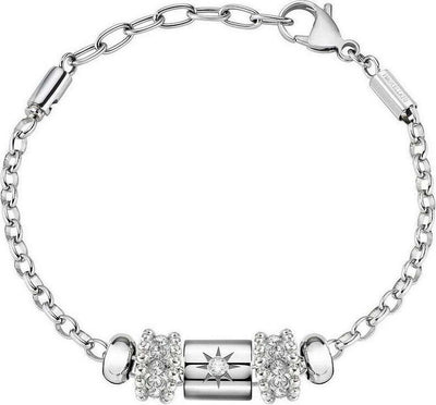 Bracciale-MORELLATO-donna-Drops-acciaio-/-cristalli-bianchi