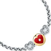 Bracciale-MORELLATO-donna-Drops-acciaio-/-cuore-rosso