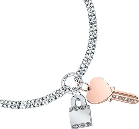 Bracciale-MORELLATO-donna-Mascotte-acciaio-chiave-/-lucchetto
