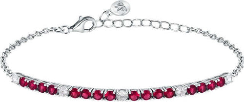 Bracciale-MORELLATO-donna-Tesori-argento-/-cristalli-rossi