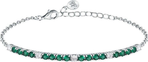 Bracciale-MORELLATO-donna-Tesori-argento-/-cristalli-verdi