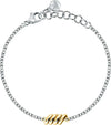 Bracciale-MORELLATO-donna-Torchon-acciaio-dorato-/-cristalli