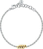 Bracciale-MORELLATO-donna-Torchon-acciaio-dorato-/-cristalli